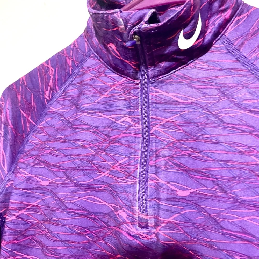 Nike Pro Combat Thermalfit Pullover Athletic Workout Gym Running Size M - Picture 3 of 6